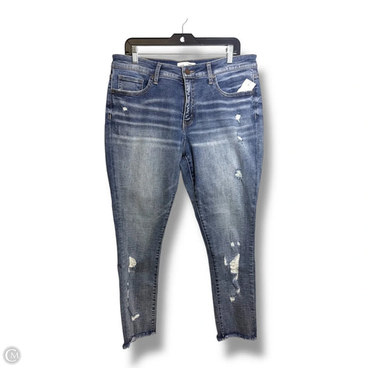 Jeans Straight By Bke In Blue Denim, Size: 12