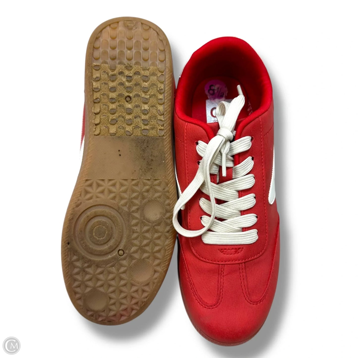 Shoes Sneakers By Dolce Vita In Red & White, Size: 8.5