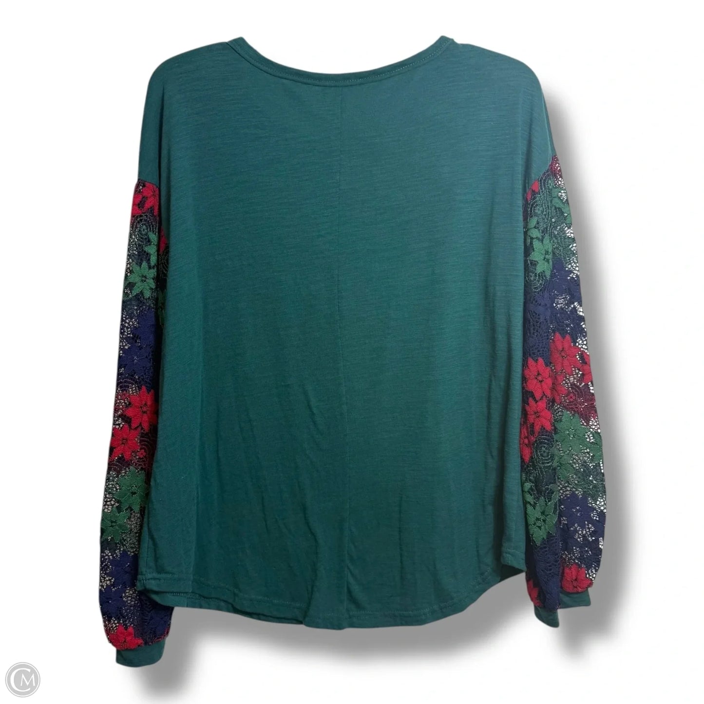 Top Long Sleeve Basic By Umgee In Green, Size: S