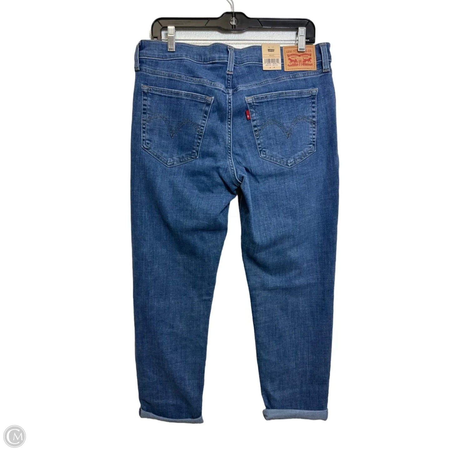 Jeans Boyfriend By Levis In Blue Denim, Size: 10