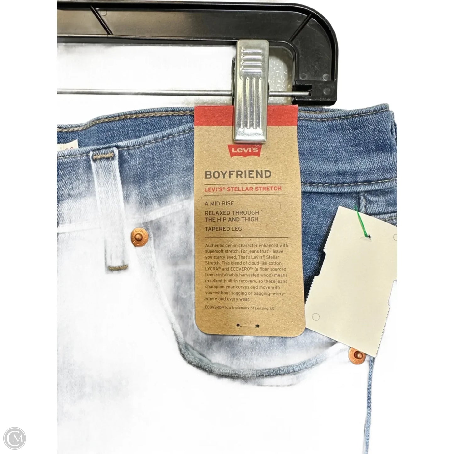 Jeans Boyfriend By Levis In Blue Denim, Size: 10