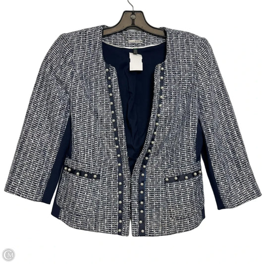 Blazer By White House Black Market In Blue & White, Size: 6