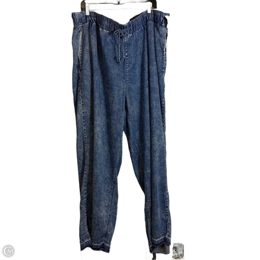 Pull on high rise Jeans Straight By Lane Bryant In Blue Denim, Size: 24