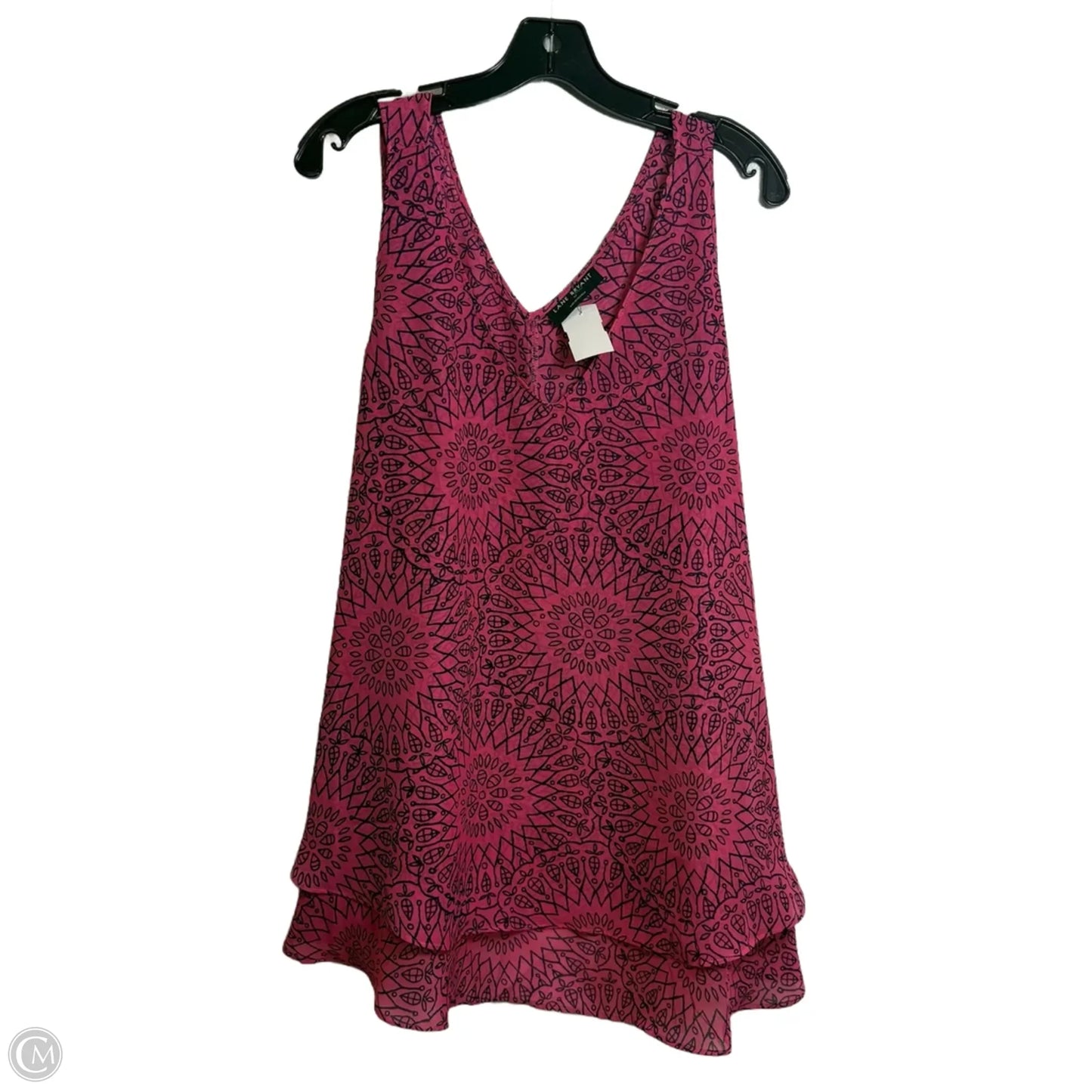 Top Sleeveless Basic By Lane Bryant In Pink, Size: 2x