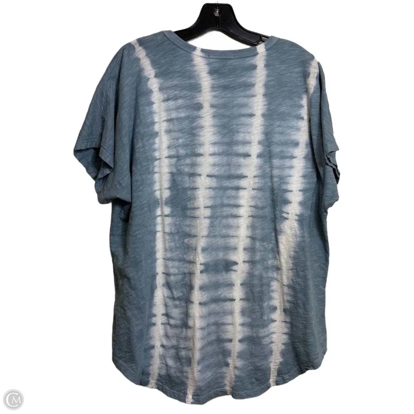 Top Short Sleeve Basic By Jess And Jane In Tie Dye Print, Size: Xl