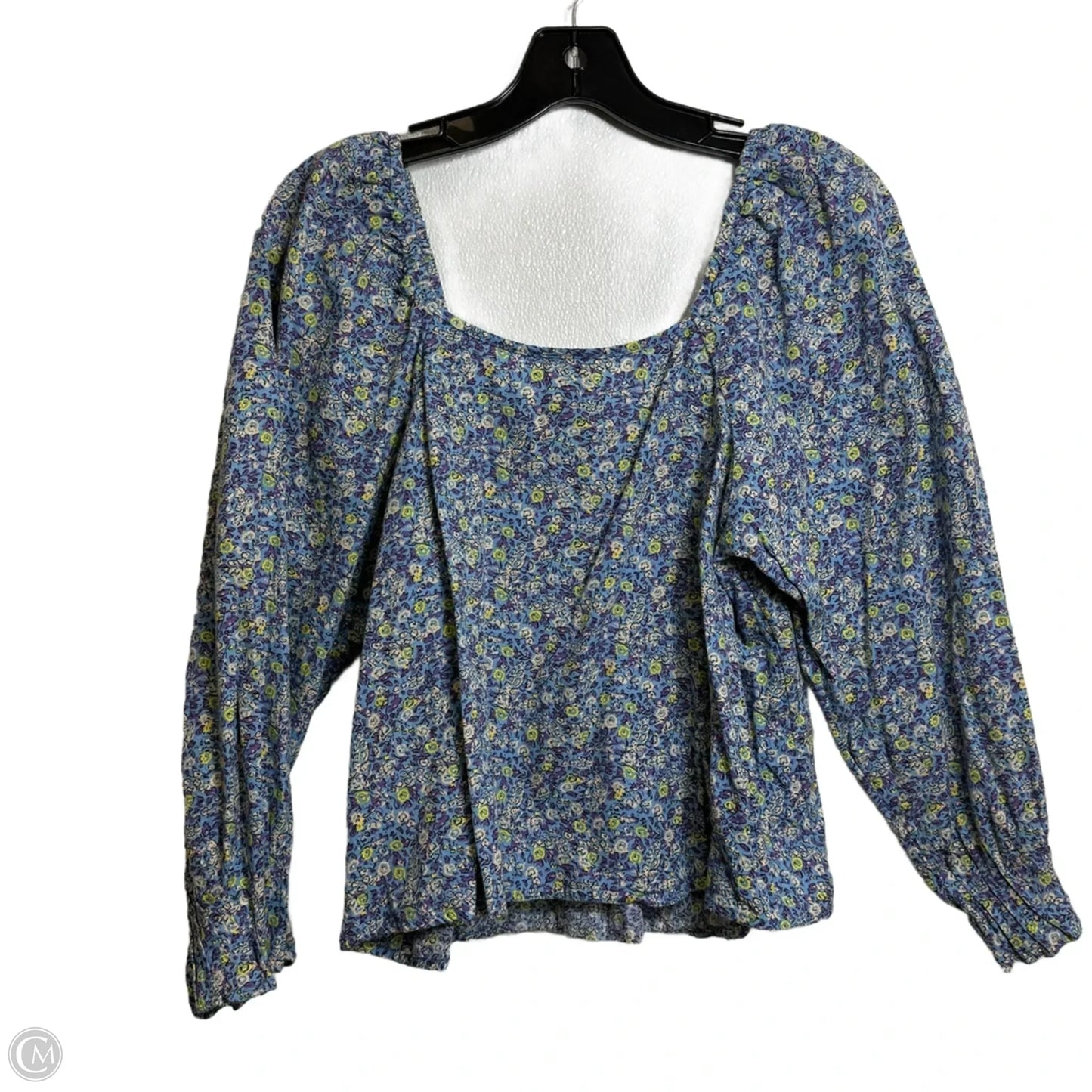 Top Long Sleeve Basic By Universal Thread In Floral Print, Size: Xs