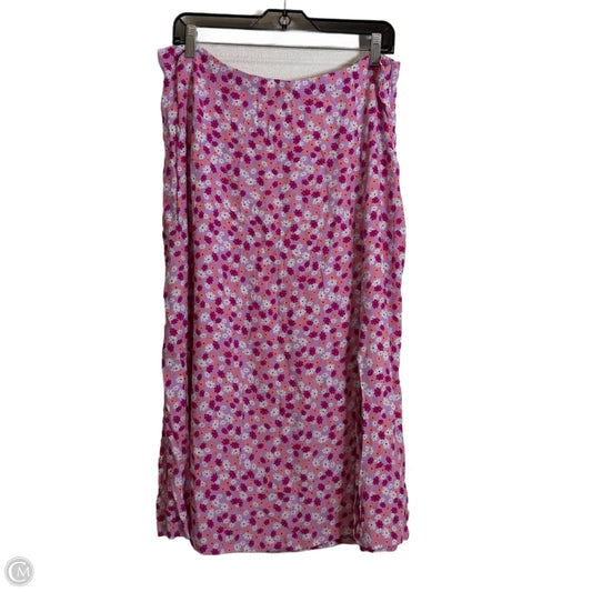 Skirt Midi By On 34th In Pink, Size: 1x
