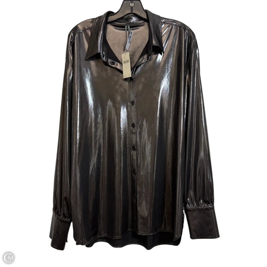 Top Long Sleeve By Anthropologie In Black, Size: L