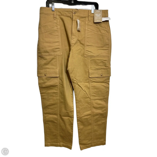CURVY *90s STRAIGHT CARGO Pants & Utility By Madewell In Tan, Size: 14