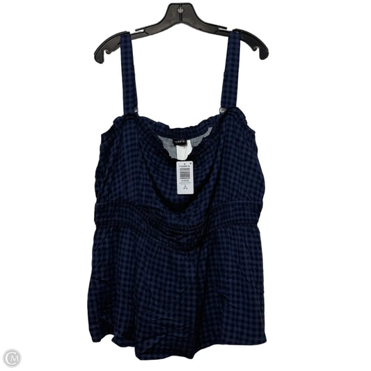 Top Sleeveless Basic By Torrid In Checkered Pattern, Size: 2x