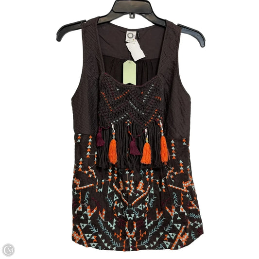 Top Sleeveless Basic By Akemi And Kin In Brown, Size: M