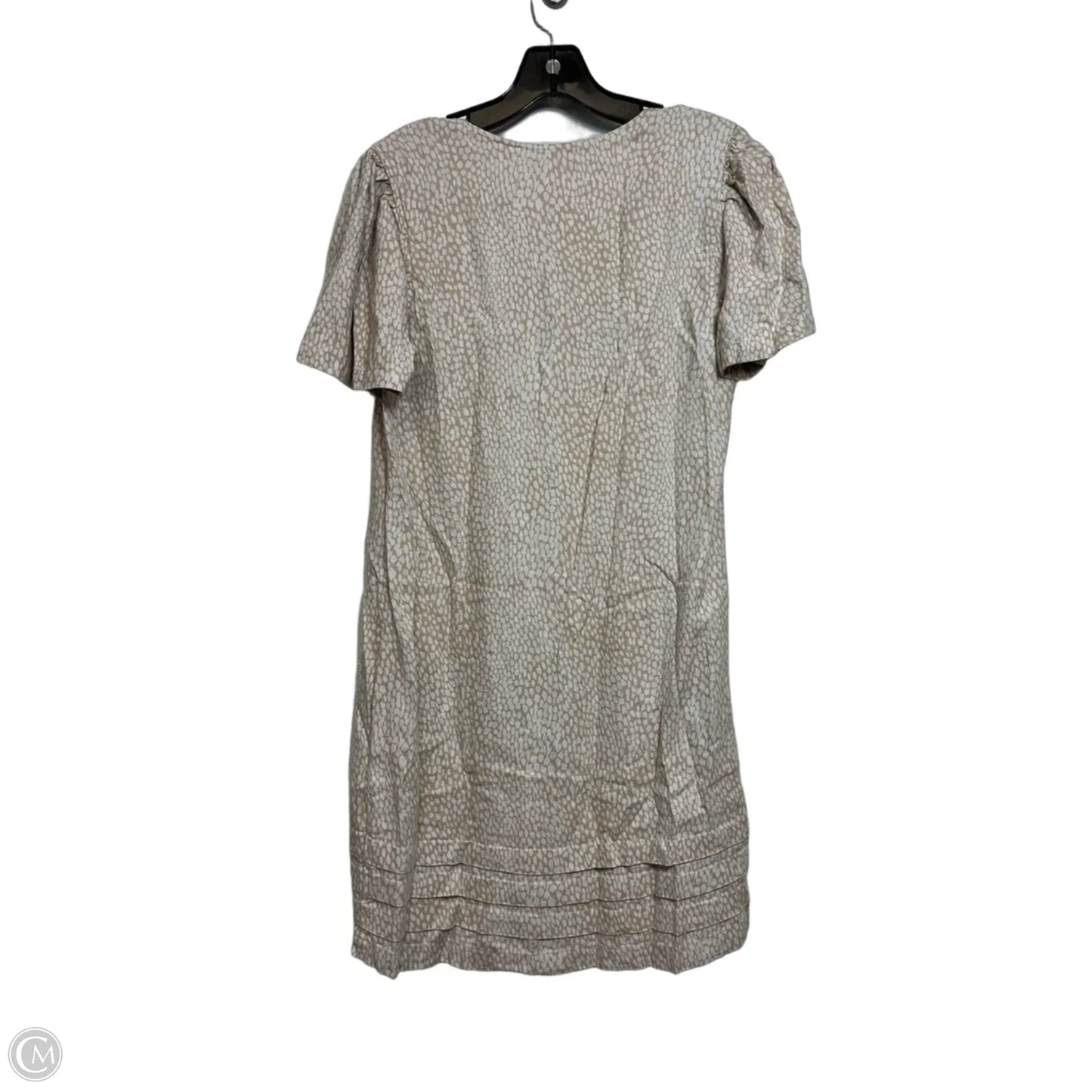 Dress Casual Short By Nicole Miller In Tan & White, Size: S