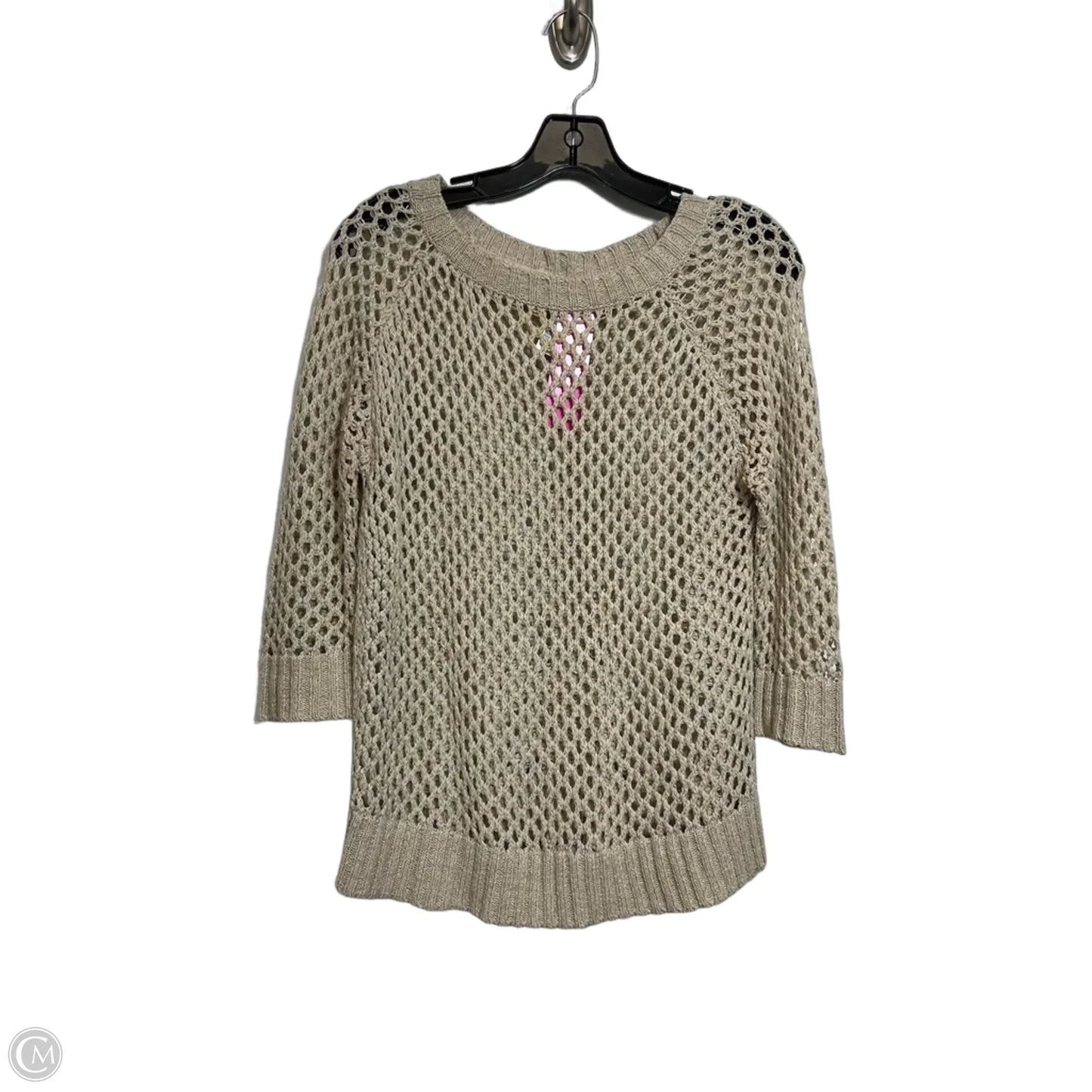 Top Long Sleeve Basic By Willi Smith In Tan, Size: S