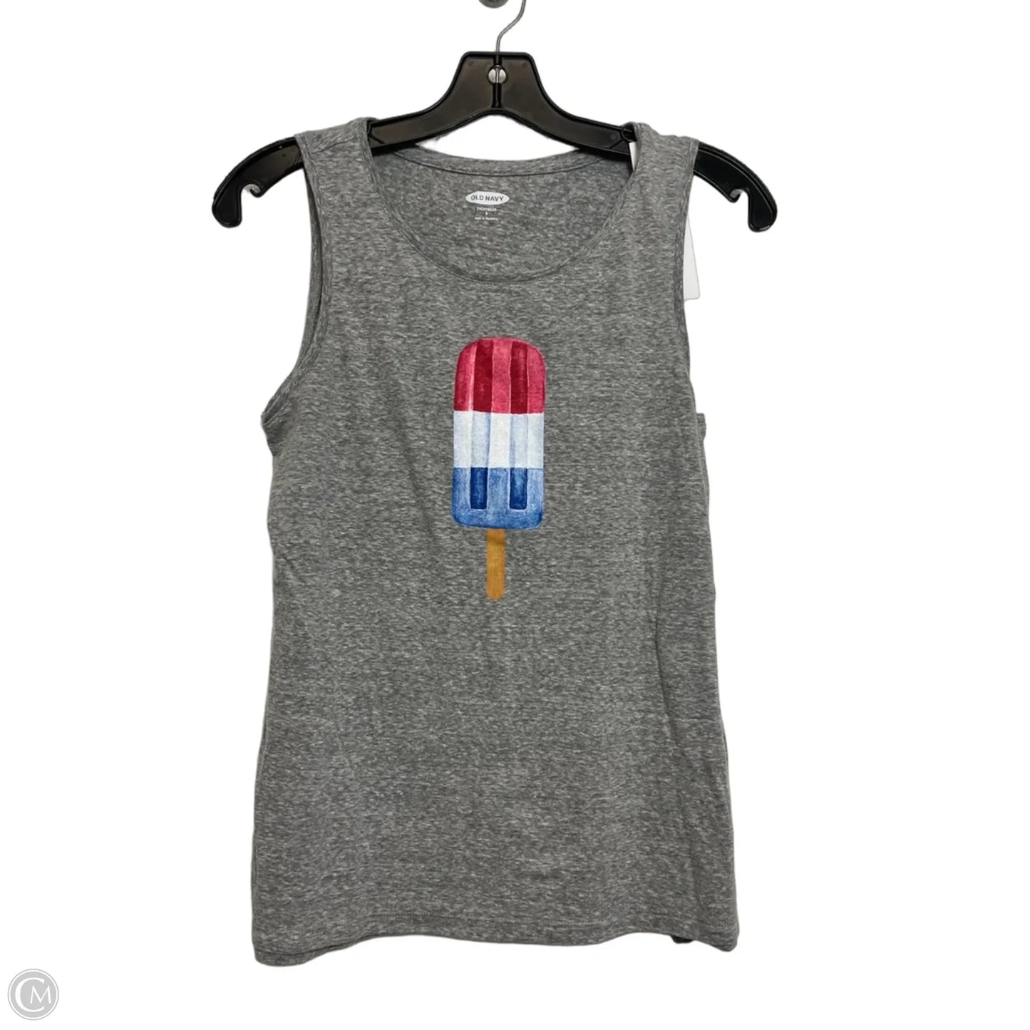 Top Sleeveless Basic By Old Navy In Grey, Size: S