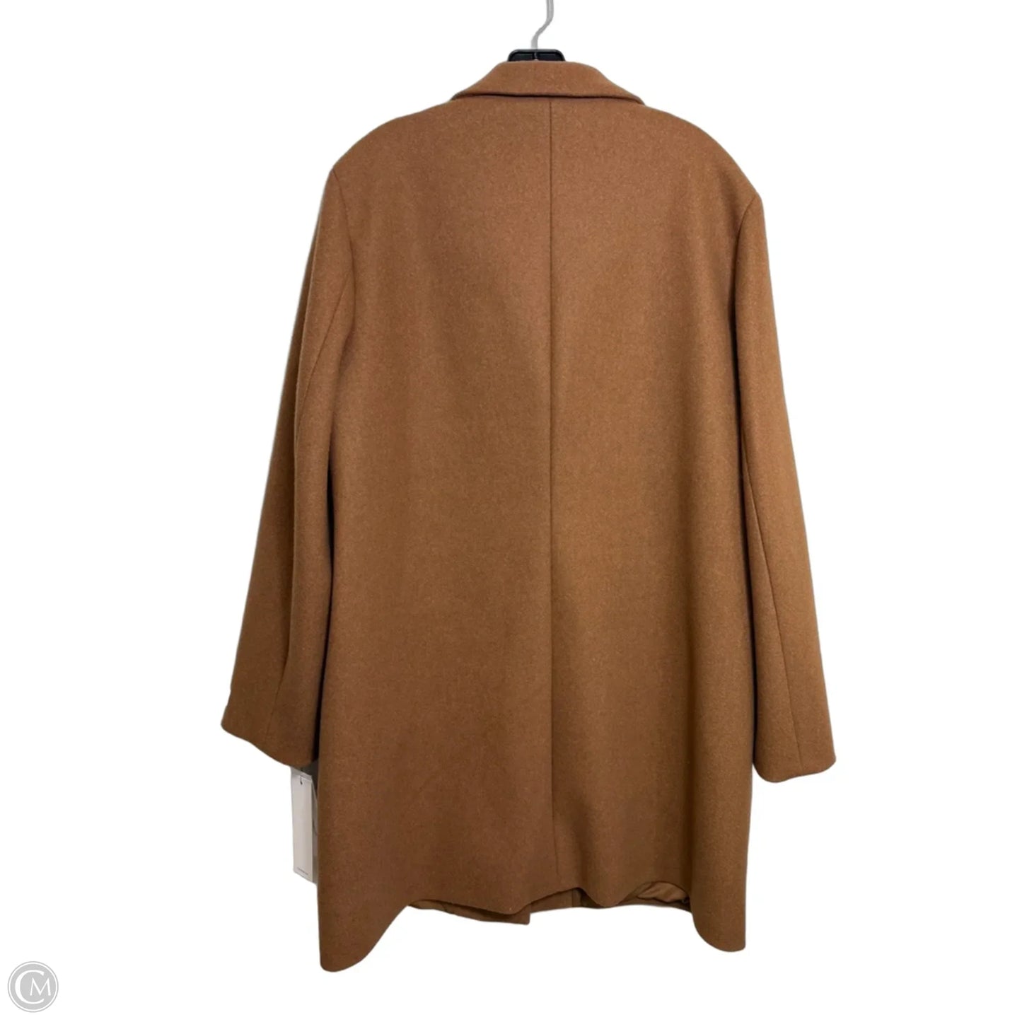 Coat Trench Coat By Calvin Klein In Brown, Size: Xl