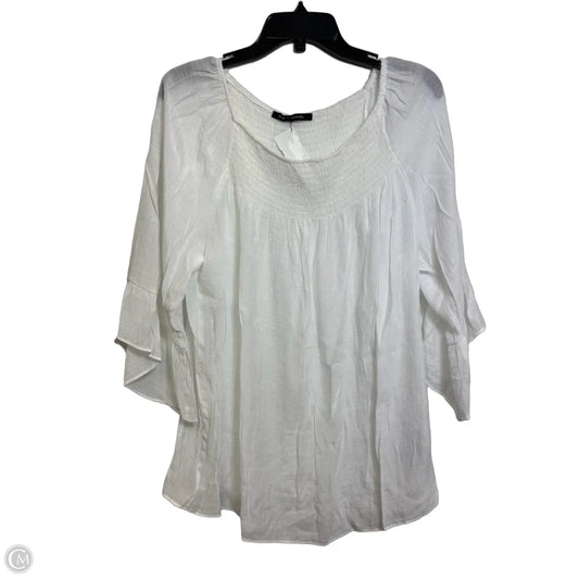 Top Long Sleeve Basic By Zac And Rachel In White, Size: M