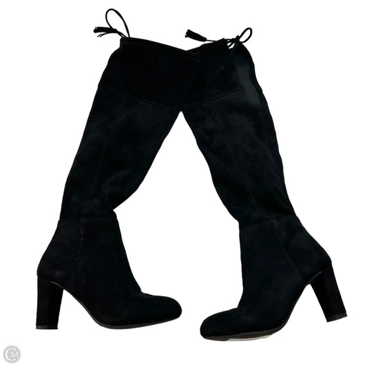 Boots Knee Heels By Clothes Mentor In Black, Size: 5