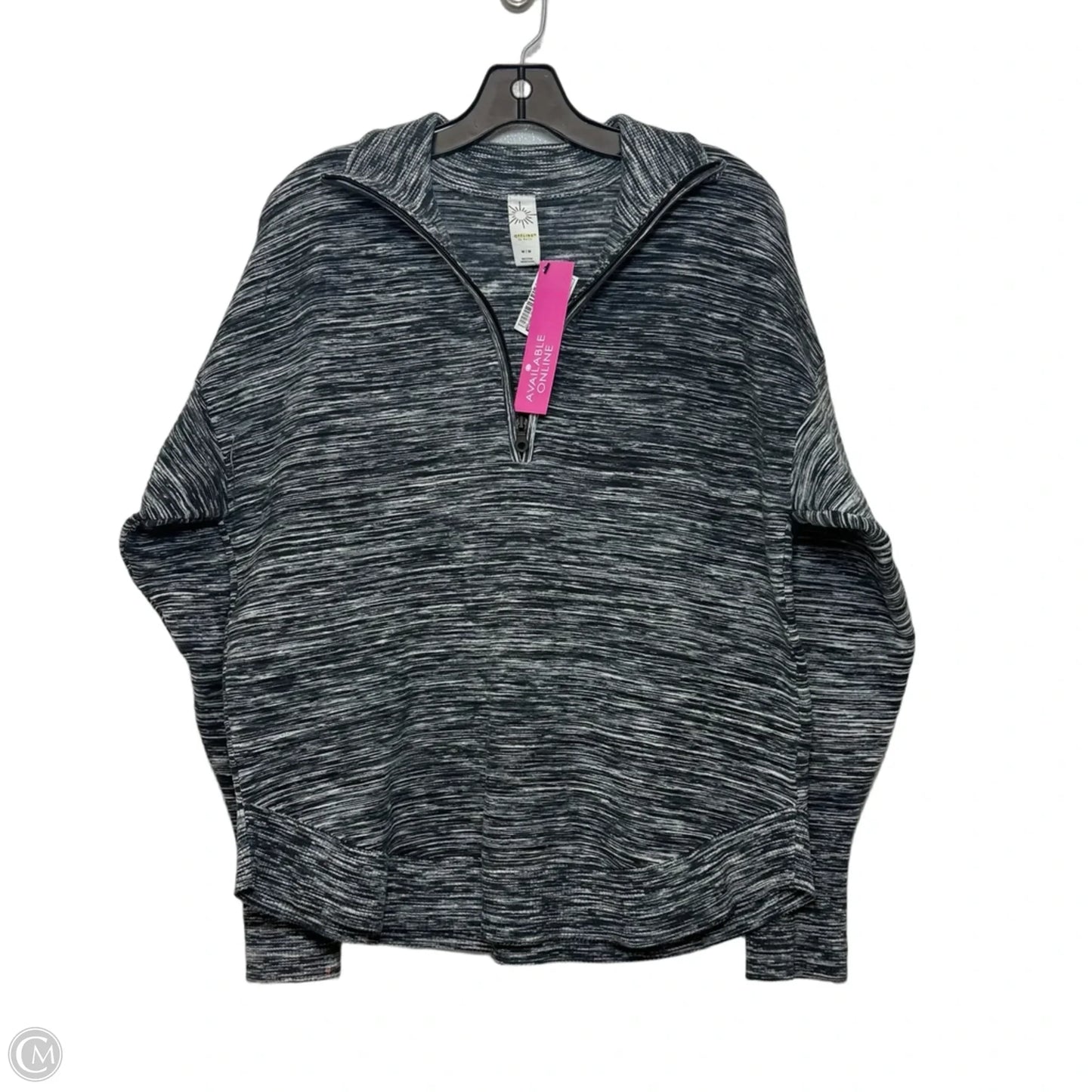 Top Long Sleeve Basic By Offline In Grey, Size: M