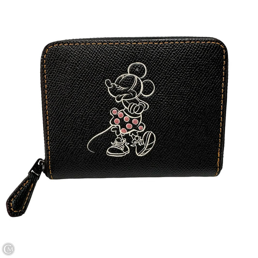 Disney Minnie Mouse Wallet Designer By Coach, Size: Small