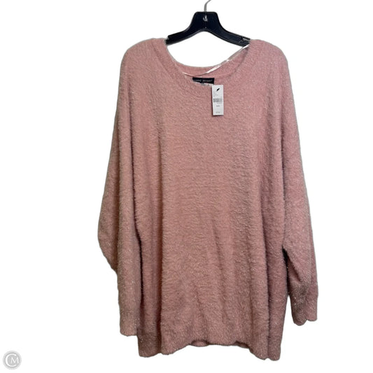 Sweater By Lane Bryant In Pink, Size: 3x