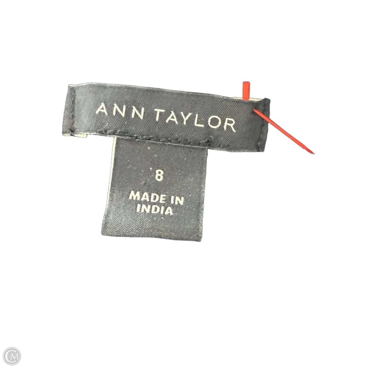 Dress Casual Maxi By Ann Taylor In Black & Red, Size: 8