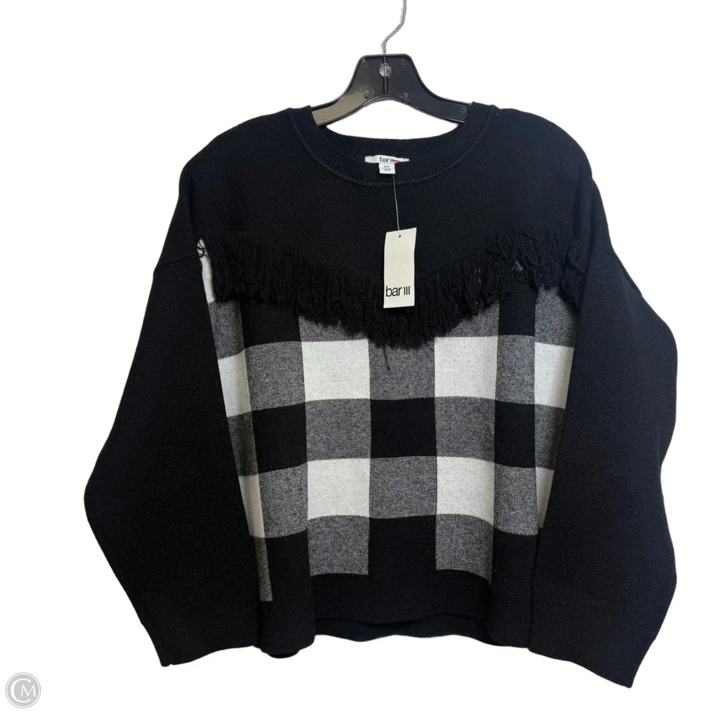 Sweater By Bar Iii In Black & White, Size: Xxl