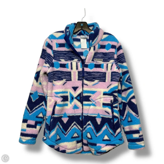 Jacket Fleece By Columbia In Pink & Purple, Size: S