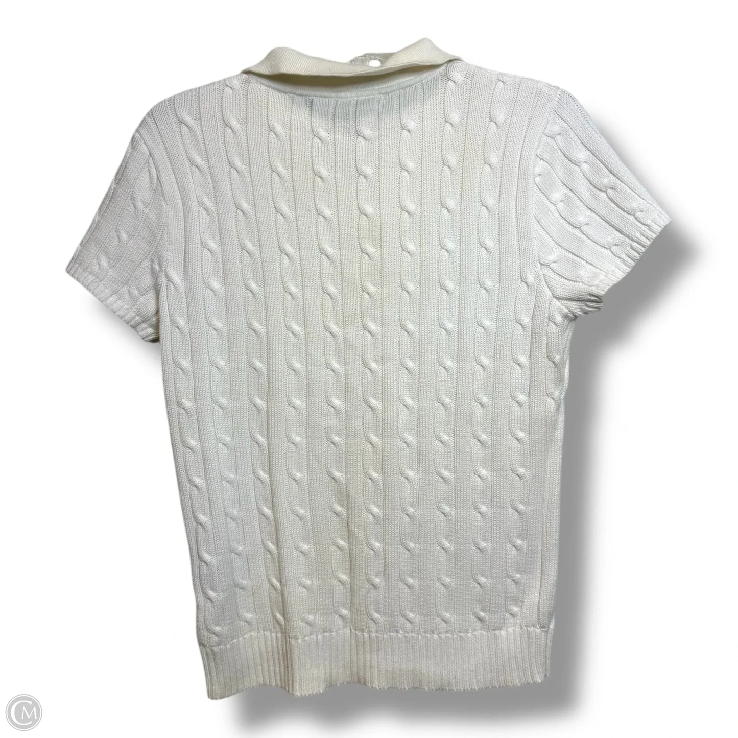 Top Short Sleeve By Ralph Lauren In White, Size: Xl