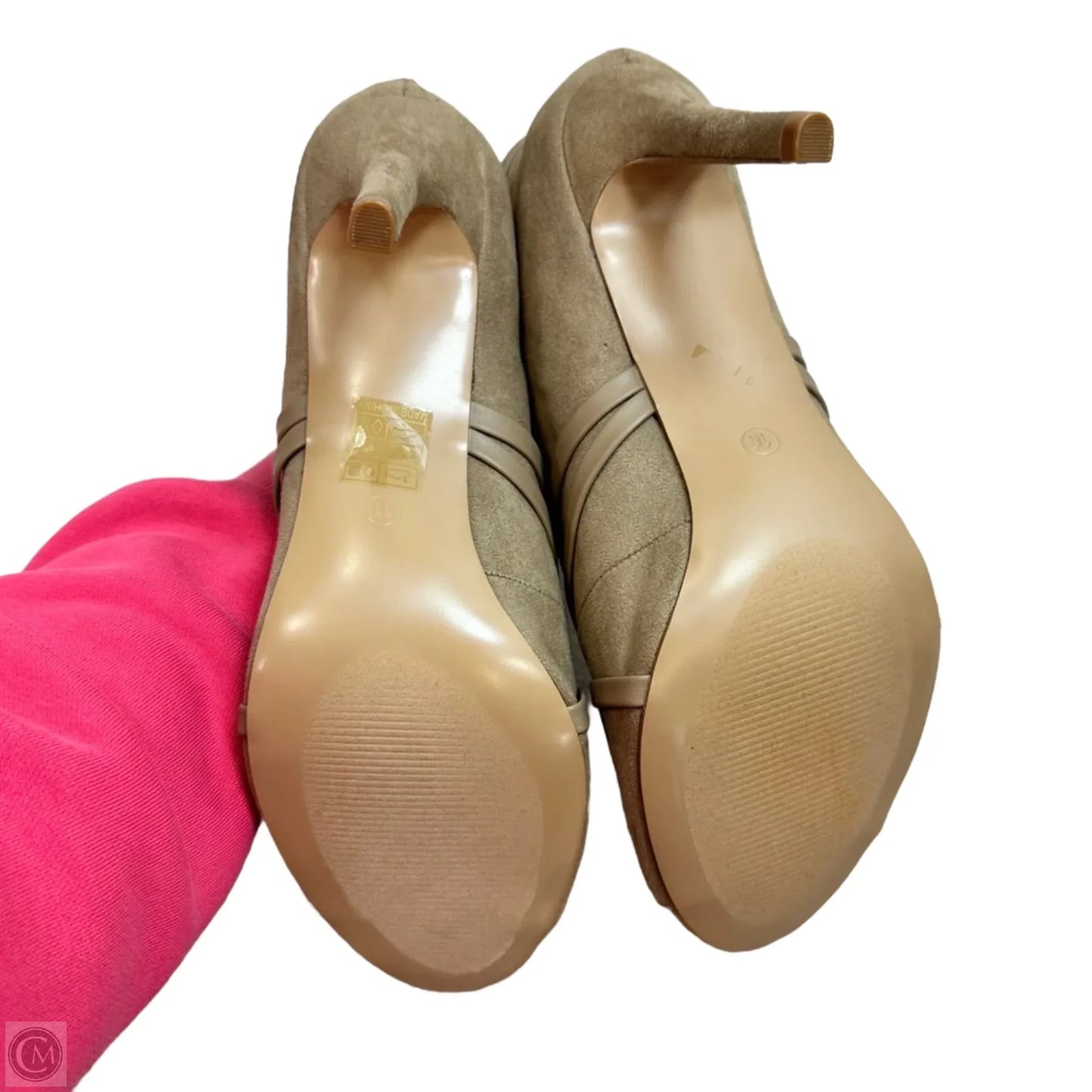 Shoes Heels Kitten By Clothes Mentor In Tan, Size: 11