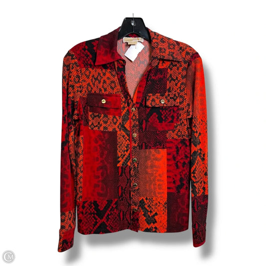Top Long Sleeve Designer By Michael Kors In Red, Size: Sp