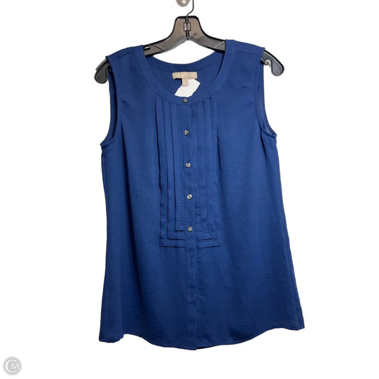 Top Sleeveless By Banana Republic In Navy, Size: 4