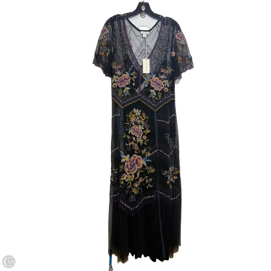 Dress Casual Maxi By Sundance In Black & Purple, Size: Xl