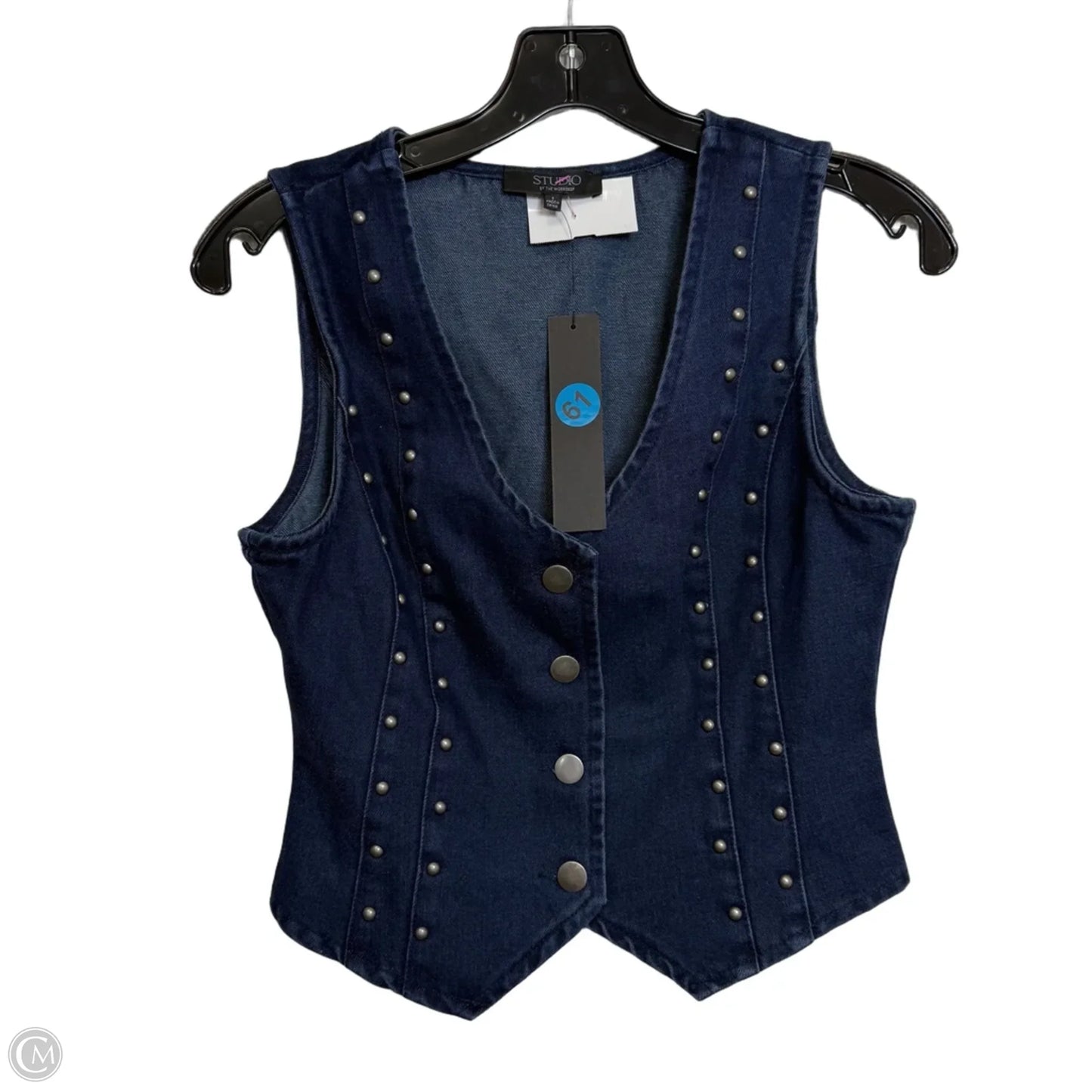 Vest Other By Studio In Blue Denim, Size: S