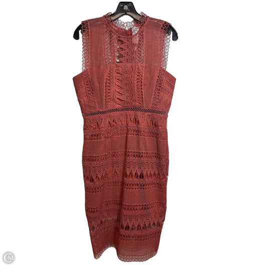 Dress Casual Midi By Bardot In Orange, Size: 8