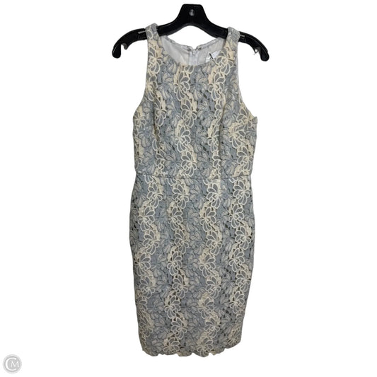 Dress Casual Midi By Clothes Mentor In Blue & White, Size: 6