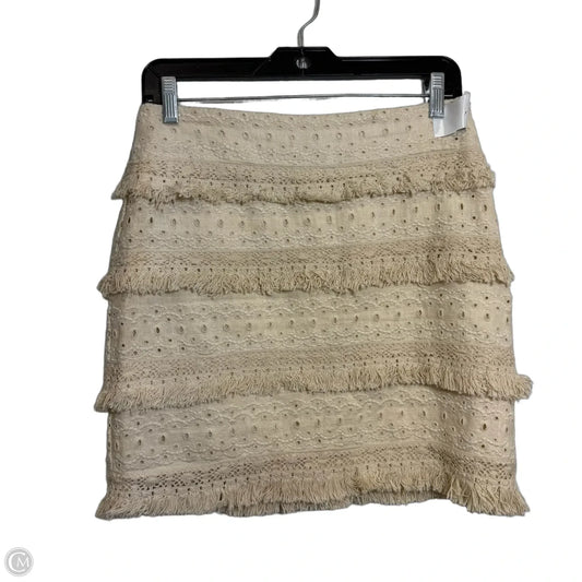 Skirt Mini & Short By Hd In Paris In Beige, Size: 4