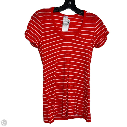 Top Sleeveless Basic By Clothes Mentor In Red & White, Size: Xs