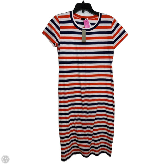 Dress Casual Midi By J. Crew In Striped Pattern, Size: S