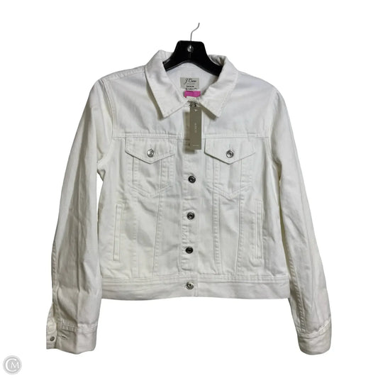 Jacket Denim By J. Crew In White, Size: S