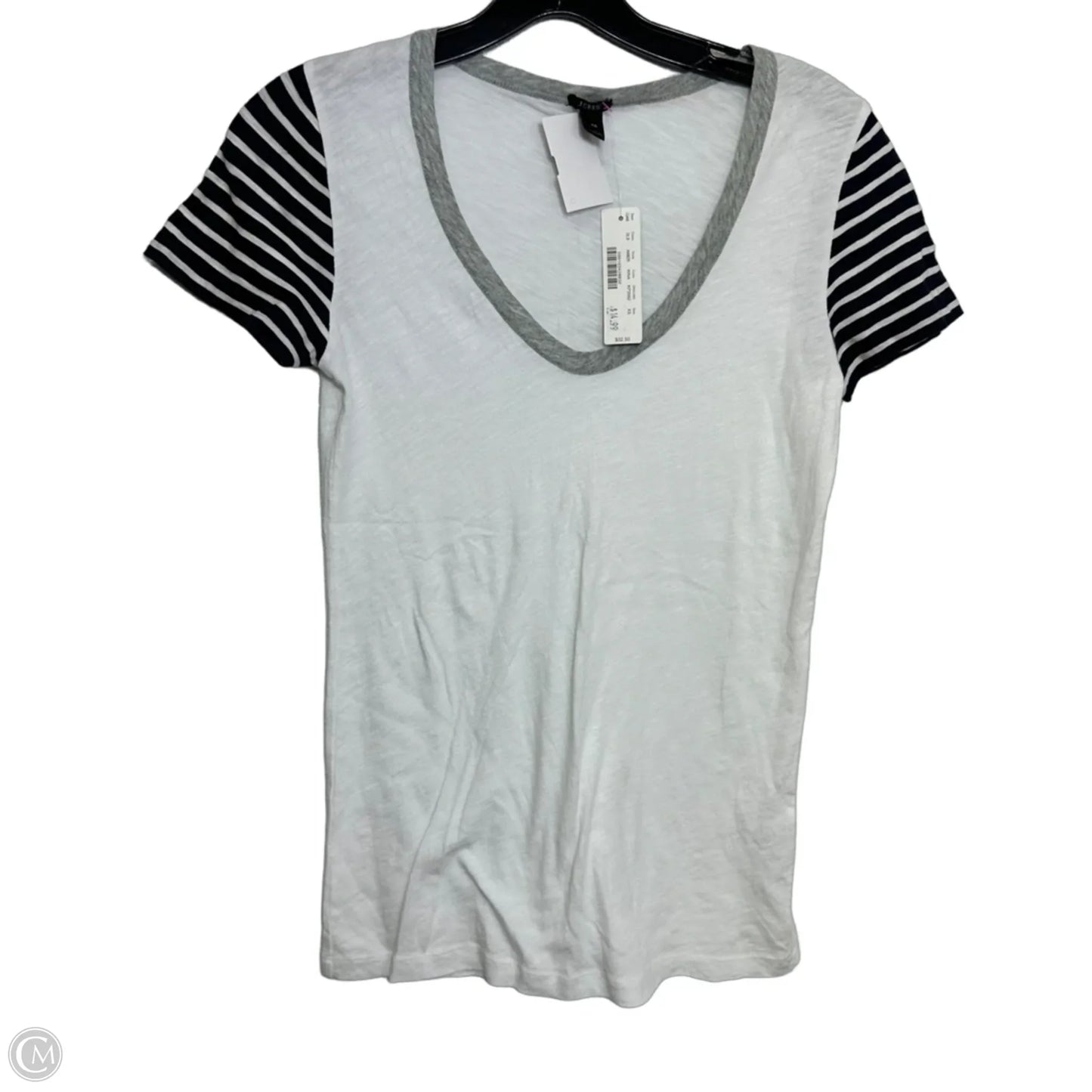 Top Short Sleeve Basic By J. Crew In White, Size: Xs