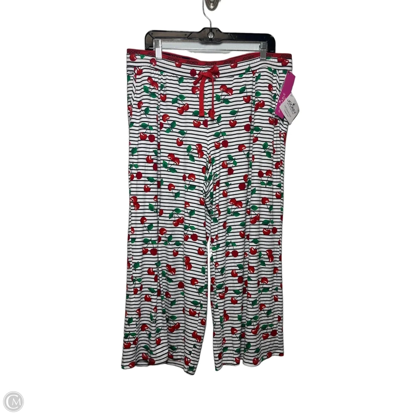 Pants Lounge By Jockey In Red & White, Size: Xl