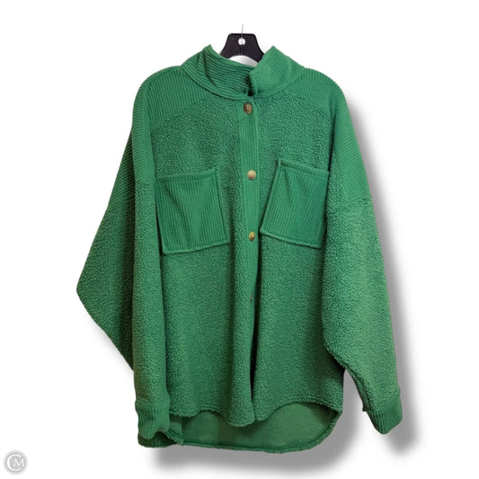 Jacket Shirt By American Eagle In Green, Size: Xxl