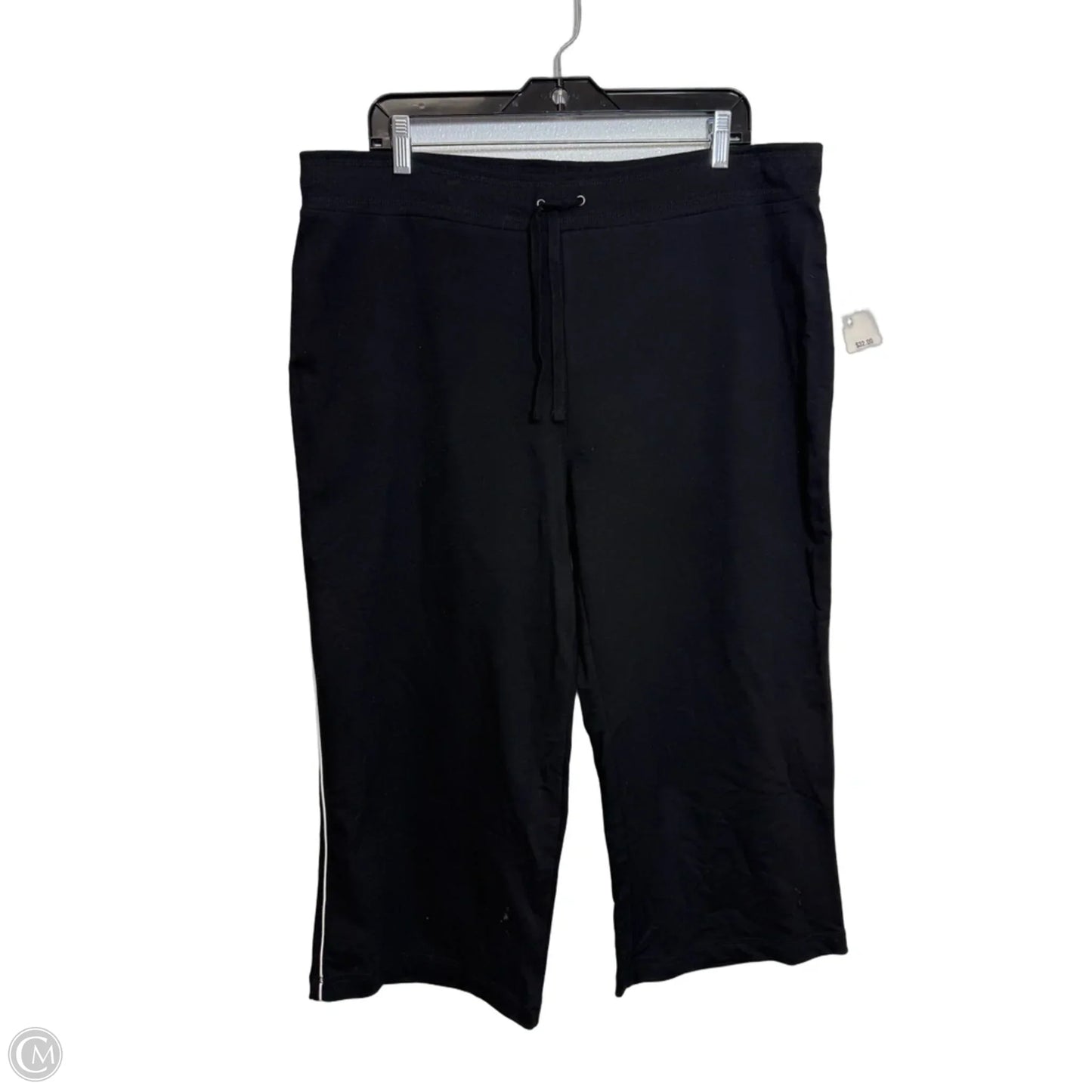 Athletic Leggings Capris By Hannah In Black, Size: Xl