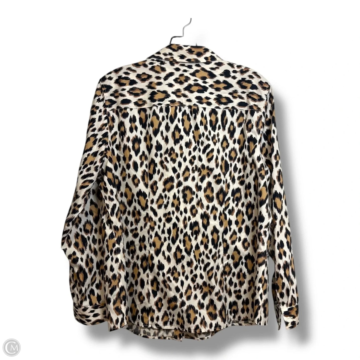 Top Long Sleeve By Chicos In Animal Print, Size: L