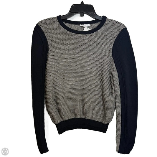 Sweater By Helmut Lang In Navy & Gray, Size: S