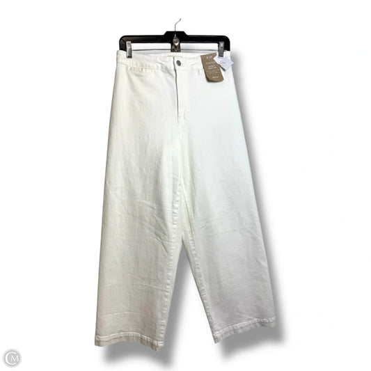Jeans Emmett Wide Leg By Madewell In White, Size: 6