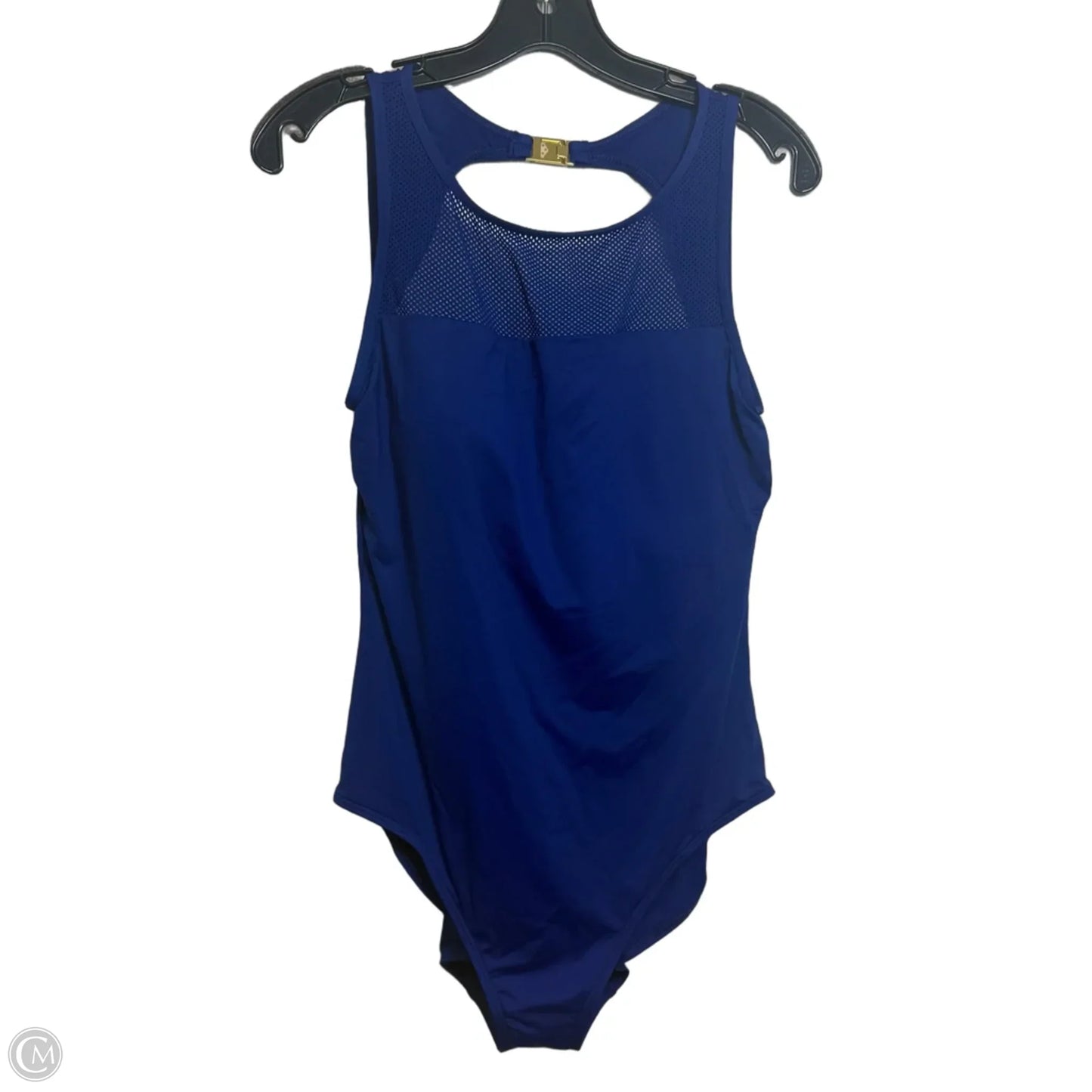 Swimsuit By Lauren By Ralph Lauren In Blue, Size: 16