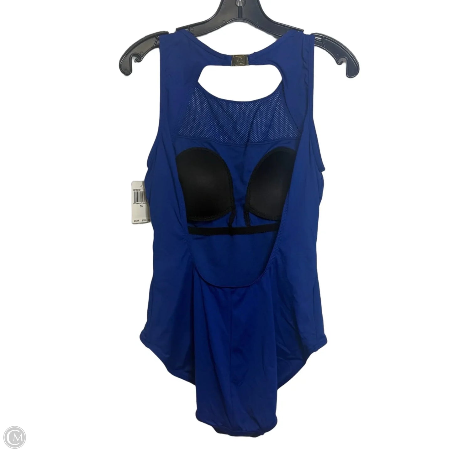 Swimsuit By Lauren By Ralph Lauren In Blue, Size: 16