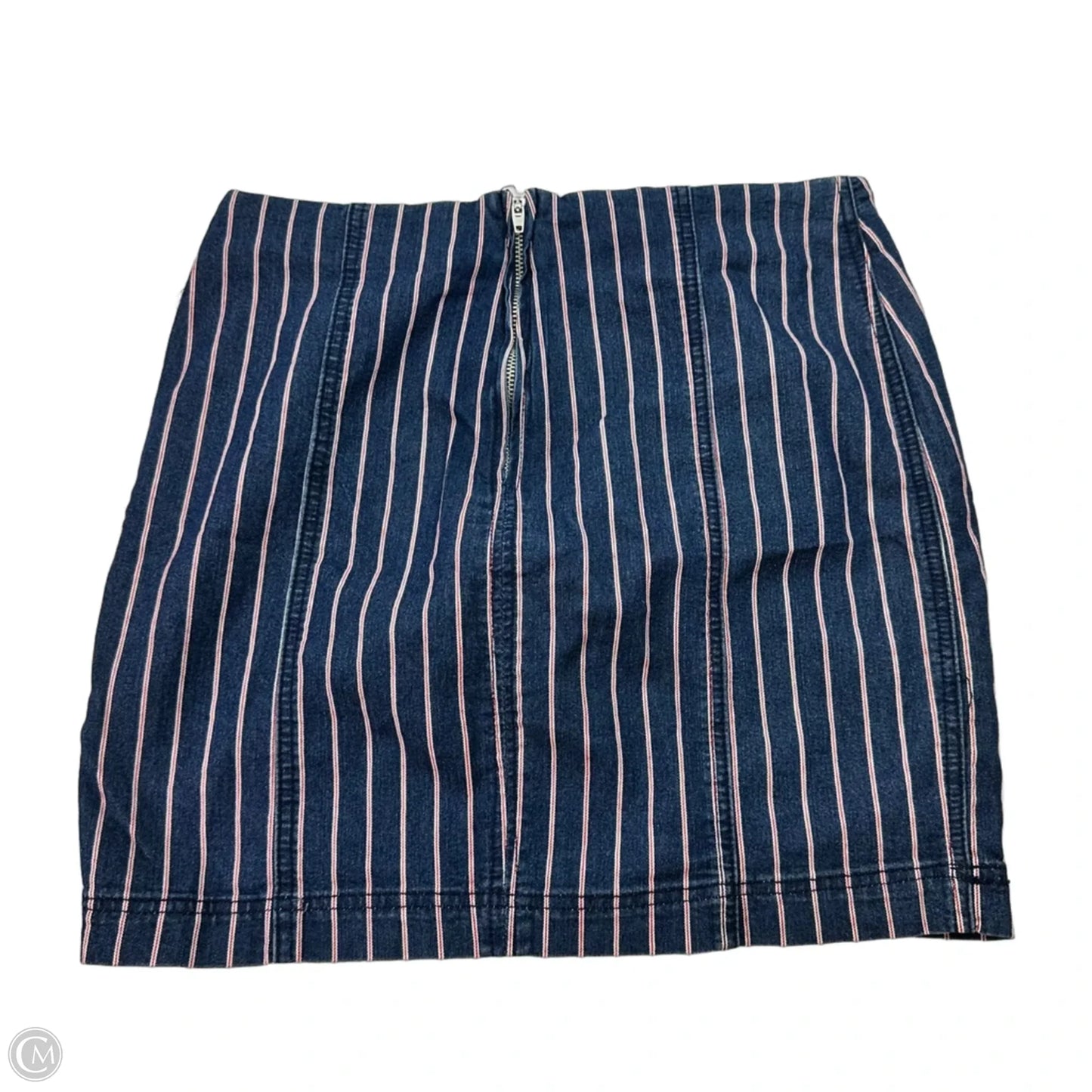 Skirt Mini & Short By Others Follow In Striped Pattern, Size: M