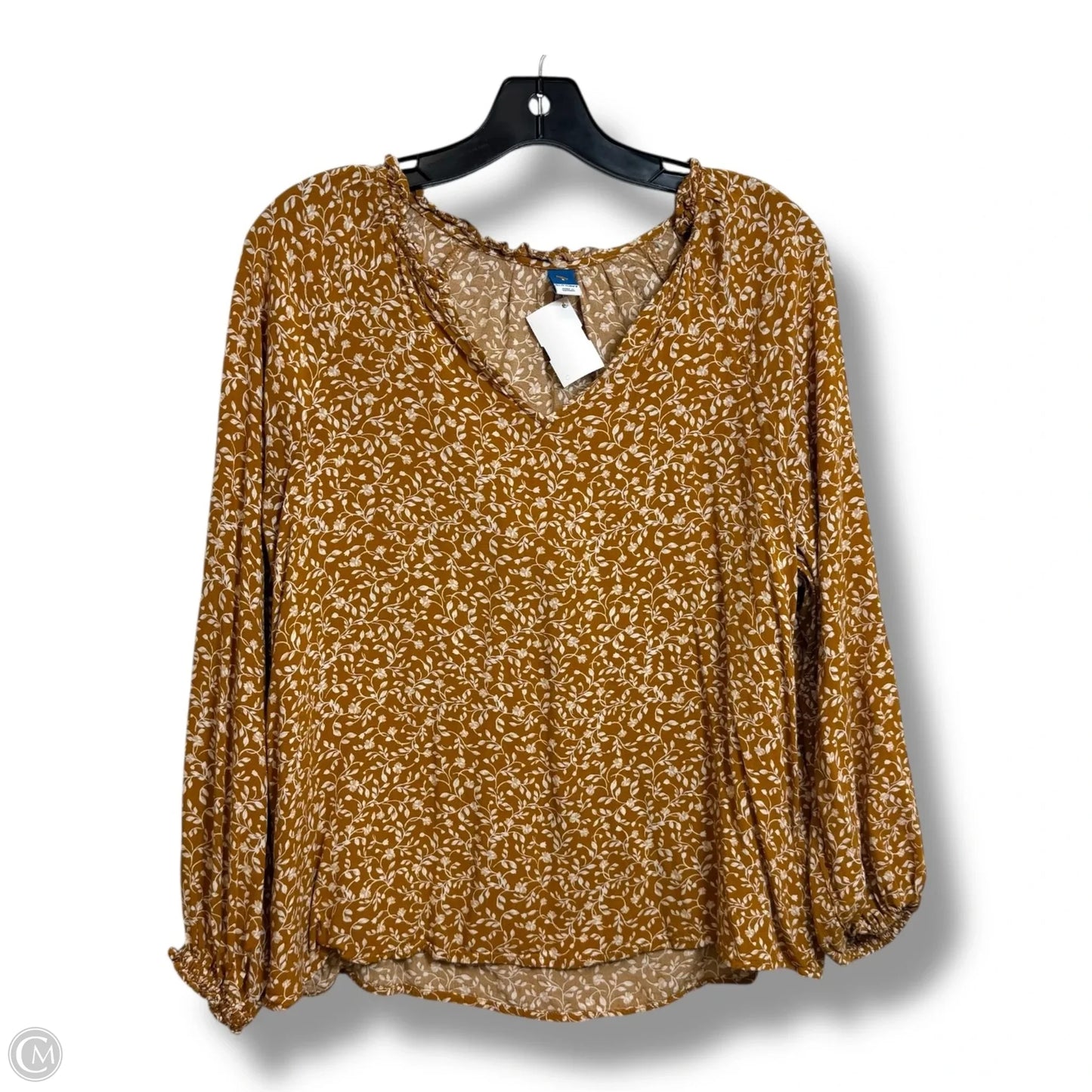 Top Long Sleeve By Old Navy In Floral Print, Size: S